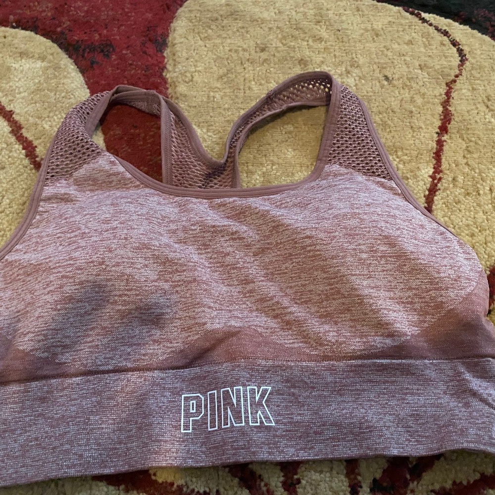 Victoria’s Secret pink, sports bra
